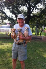 steve and 3 pups